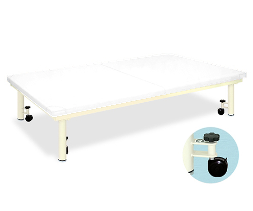Platform Bed with caster W100 x L190 x H45cm White TB-945