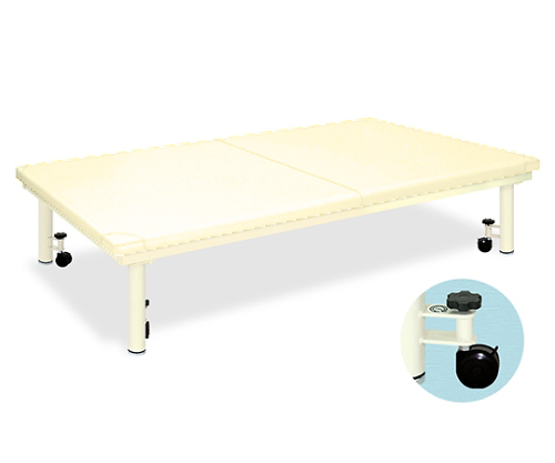 Platform Bed with caster W100 x L200 x H35cm Cream TB-945