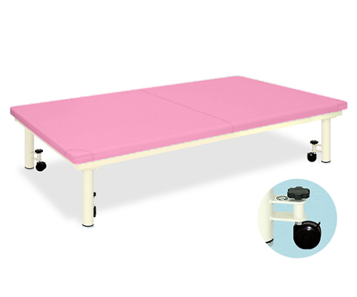 Platform Bed with caster W100 x L200 x H45cm Pink TB-945