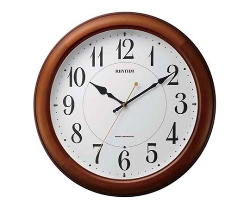 リズム時計61-5077-61４ＭＹＡ２５ＳＲ０６壁掛け時計茶【1個】(as1-61-5077-61)
