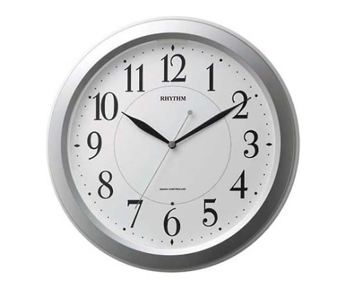 リズム時計61-5077-62４ＭＹＡ２６ＳＲ１９壁掛け時計シルバー【1個】(as1-61-5077-62)