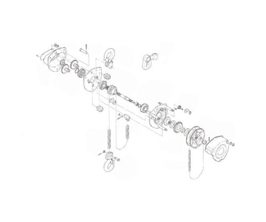 チェーンブロック キトーマイティM3形 CB020・CB025用部品 ミゾナットM10