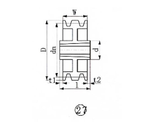 ブッシングプーリー SPC 300mm 溝数3