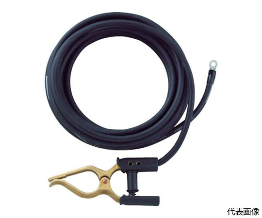 キャブタイヤケーブル　アースクリップ丸端子付　5m