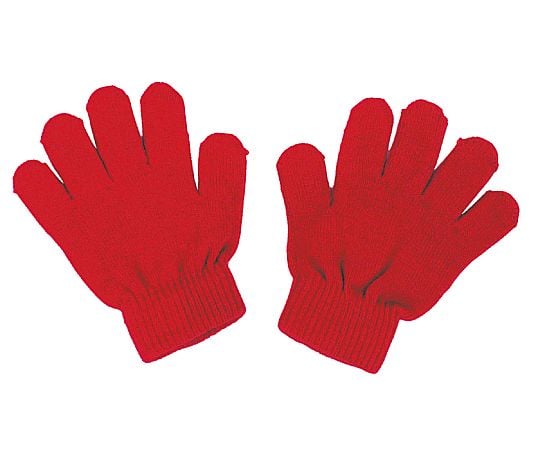 カラーのびのび手袋 赤
