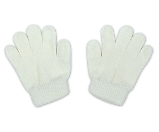 カラーのびのび手袋 白