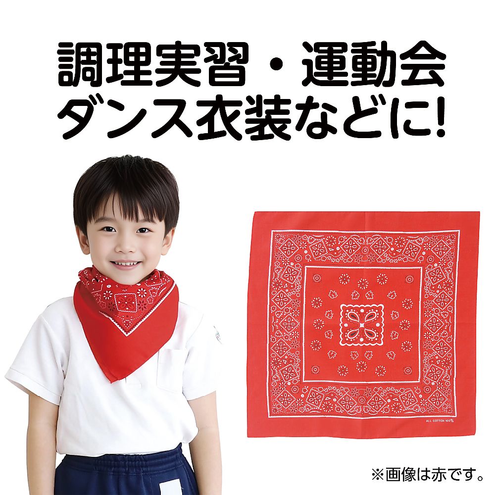 61-6002-23 バンダナ 白 1242 【AXEL】 アズワン