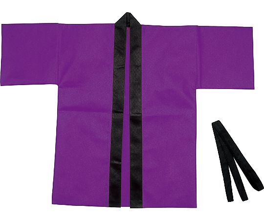 カラー不織布ハッピ 子供用 J 紫 1500