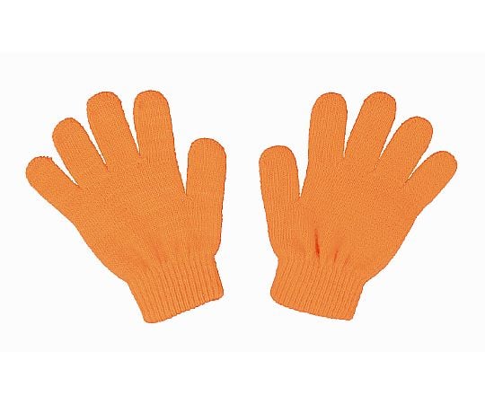 カラーのびのび手袋 蛍光オレンジ
