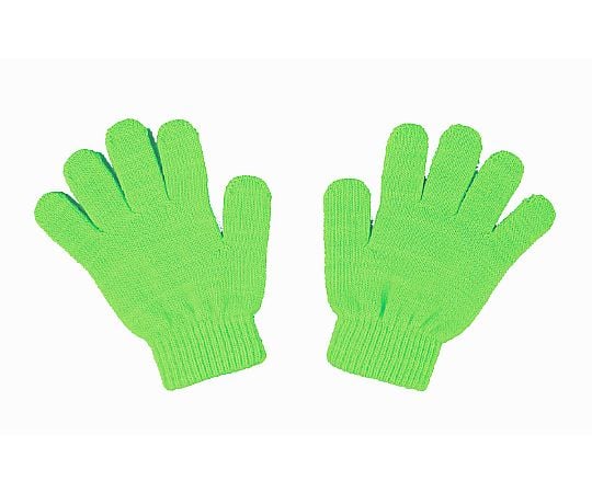 カラーのびのび手袋 蛍光グリーン