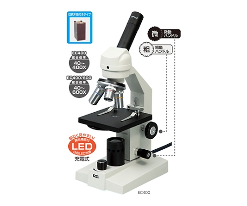 ［取扱停止］生物顕微鏡 EC400(木箱大付)　9980