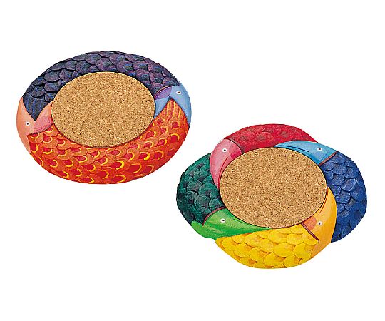 木彫コースター2枚組