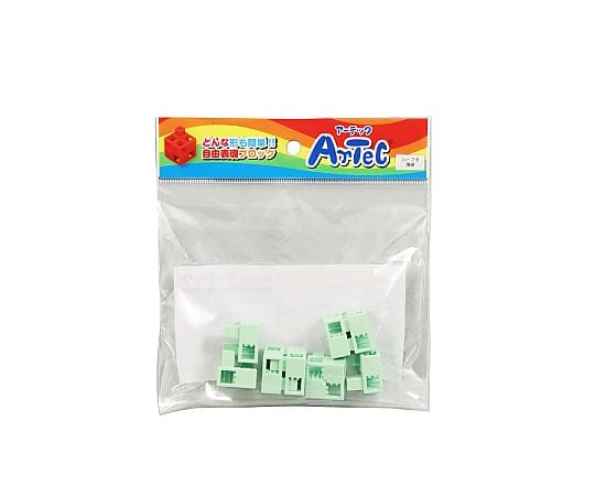 アーテックブロック ハーフB 8PCSセット薄緑