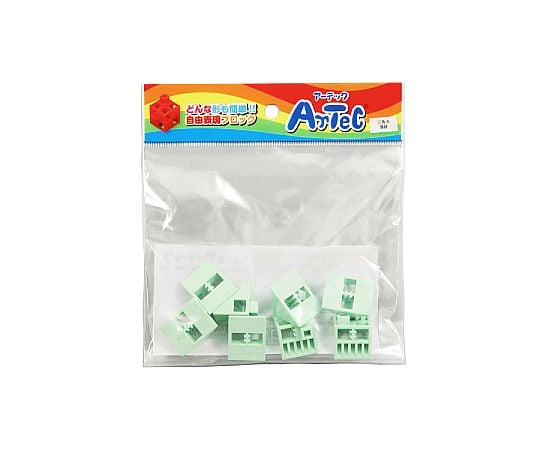 アーテックブロック 三角A 8PCSセット薄緑