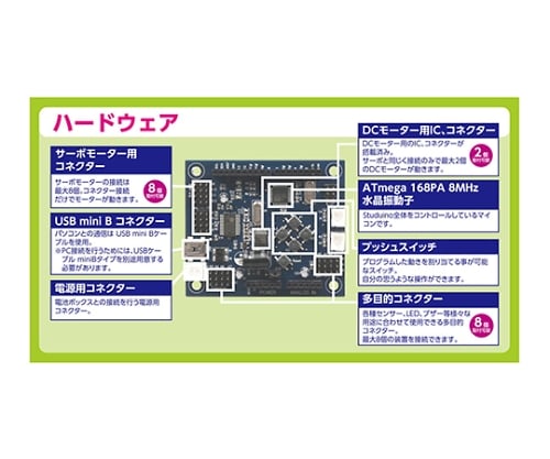 61-6072-47 プログラミング教材(アーテックロボ) USBケーブルminiB(40cm) 153101