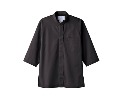 調理シャツ 男女兼用 7分袖 黒 2-235 L