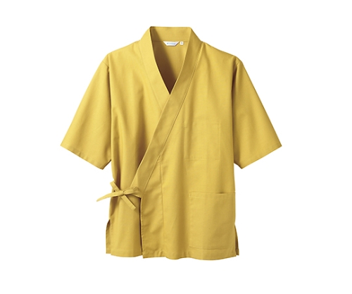 ［Discontinued］Happi For Unisex Three-Quarter Sleeves Mustard 3-569 M 3-569M