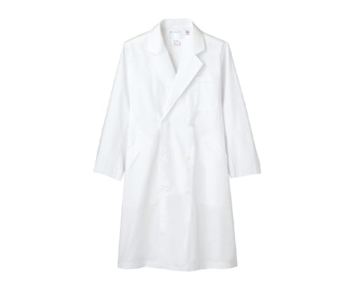 男子診察衣Ｗ 長袖 白