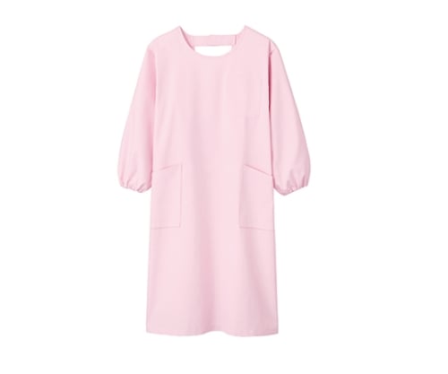 予防衣 男女兼用 長袖 ピンク