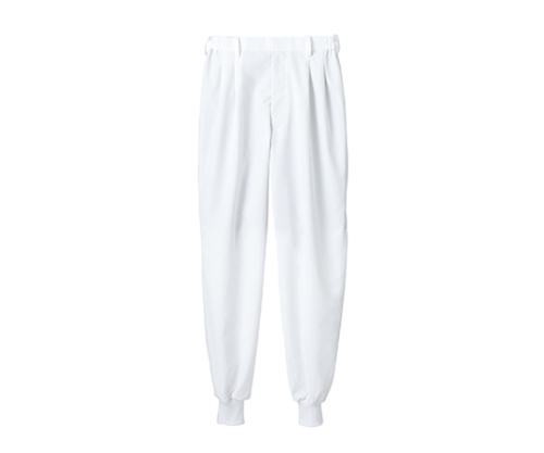 パンツ 兼用 白 エコ 裾フライス 7-521 4L