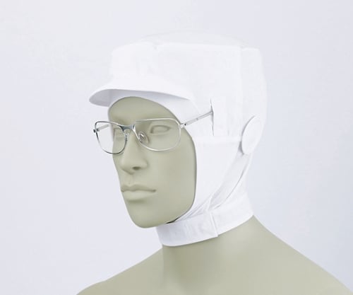 ショート頭巾帽子 白 エコ 9-1016 M