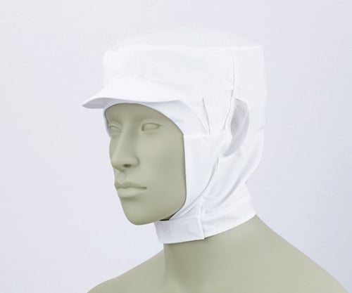 ショート頭巾帽子 白 エコ 9-1026 M