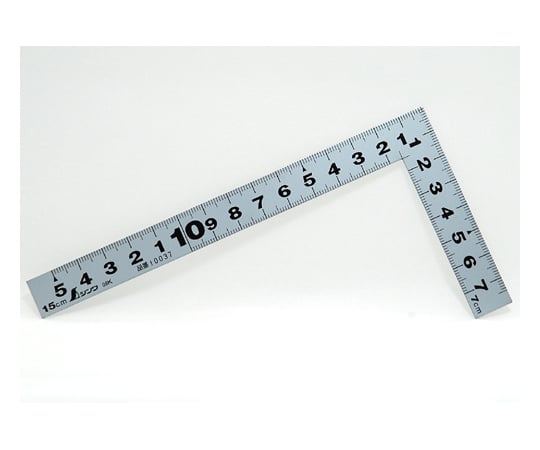 曲尺平ぴた　シルバー　15cm/5寸　併用目盛