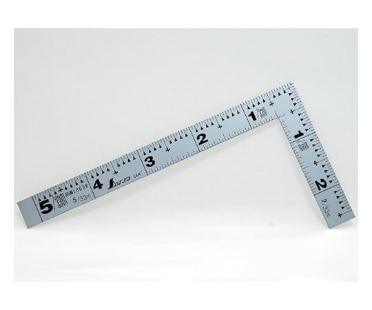 曲尺平ぴた　シルバー　5寸/15cm　併用目盛