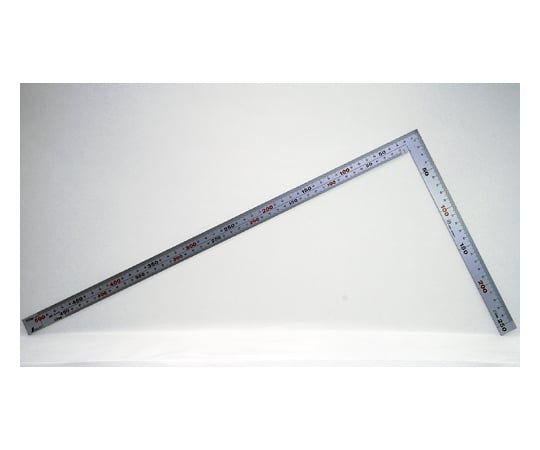 曲尺厚手広巾　シルバー　50cm　表裏同目　6段目盛　JIS