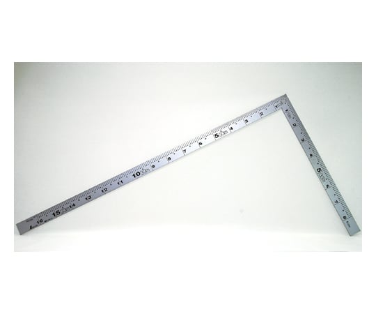 曲尺厚手広巾　シルバー　1尺6寸　表裏同目　4段目盛