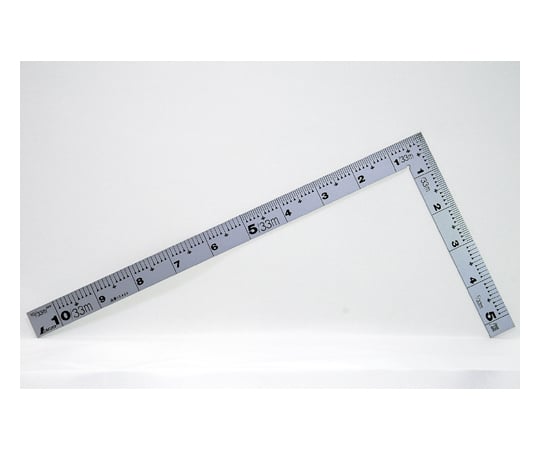 曲尺厚手広巾　シルバー　1尺　表裏同目　4段目盛