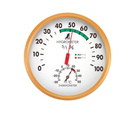 温湿度計　G　丸型　15cm