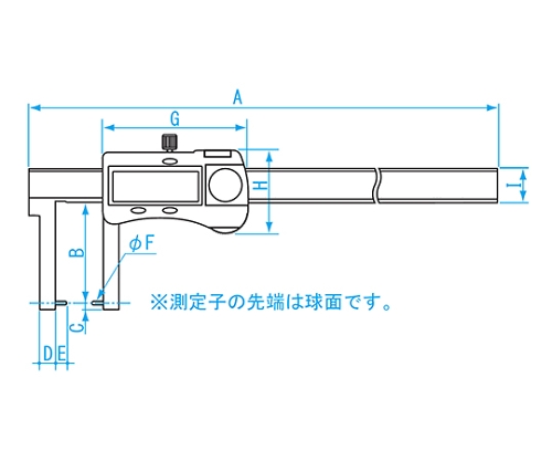 取扱を終了した商品です］デジタルネックノギス ポイント型 D-150NP 61