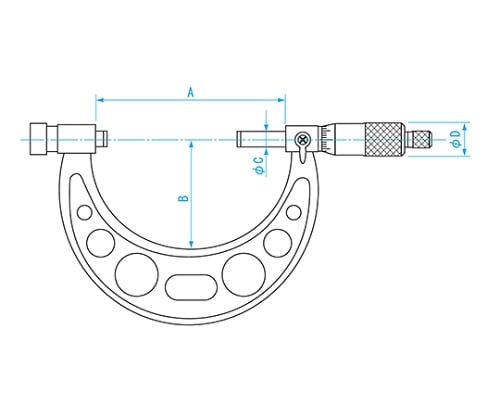61-6180-30 替アンビル式 外側マイクロメータ MC1064-100 【AXEL