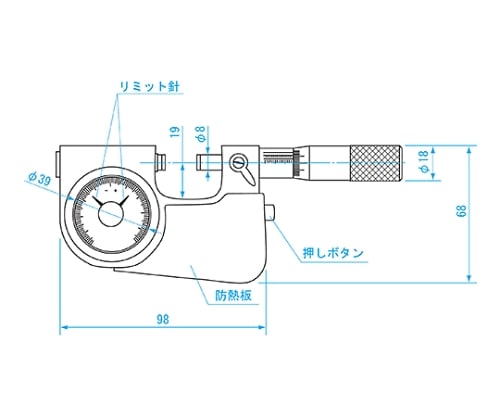 大きい割引 新潟精機 SK 指示マイクロメータ MC263-25IS (61-6180-66