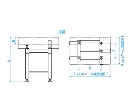 61-6182-90 石定盤架台 500×500×100mm GT-5050J 【AXEL】 アズワン