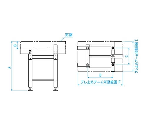 61-6182-91 石定盤架台 450×600×100mm GT-4560J 【AXEL】 アズワン