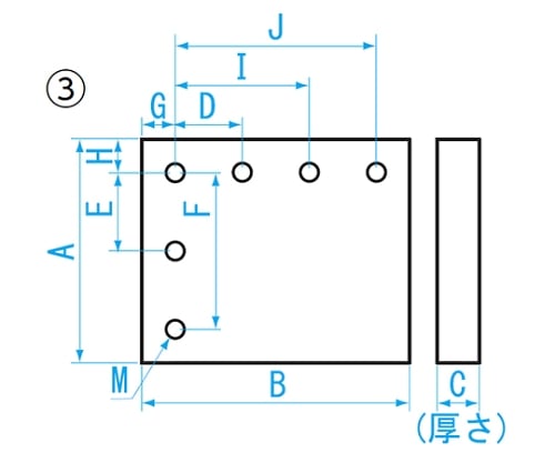 新潟精機 治具プレート 2025L-6-