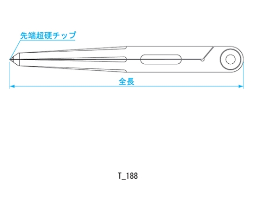 61-6419-72 チップ付コンパス 150mm TFD-150 【AXEL】 アズワン