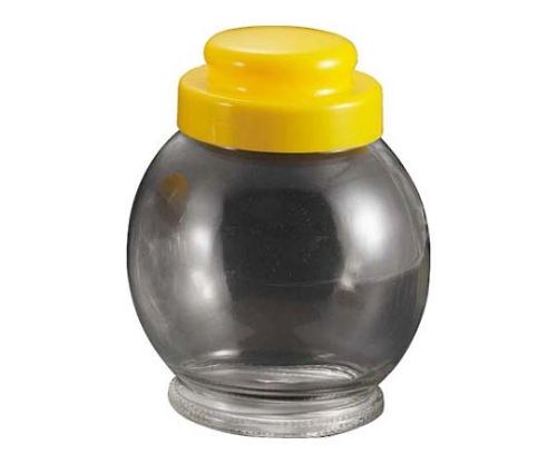 ガラス 保存ビン 地球型 イエロー（0.5L） 3653800