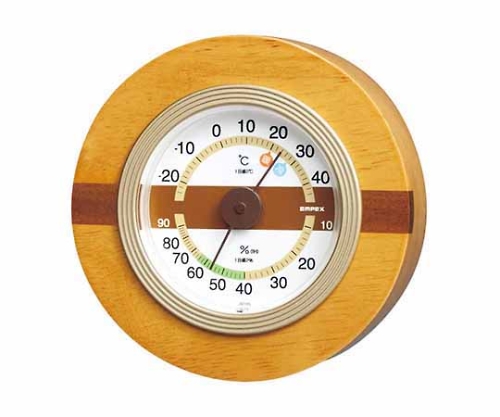 取扱を終了した商品です］ウッドクレスト温度・湿度計・時計 380×140