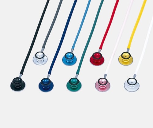 ダブル聴診器 No.120 外バネ式 シルバー