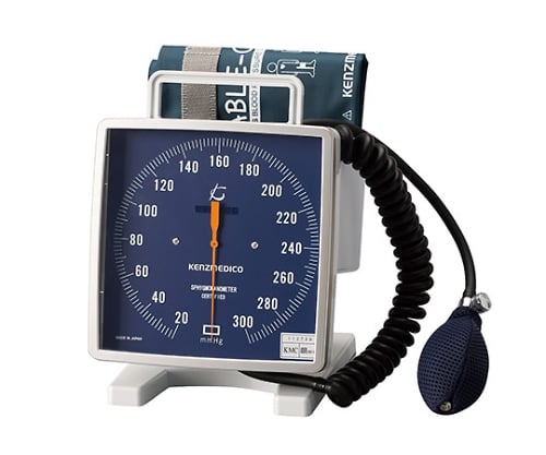 Ｎｏ．５４３　大型アネロイド血圧計　卓上携帯型　ブルー　0543B052