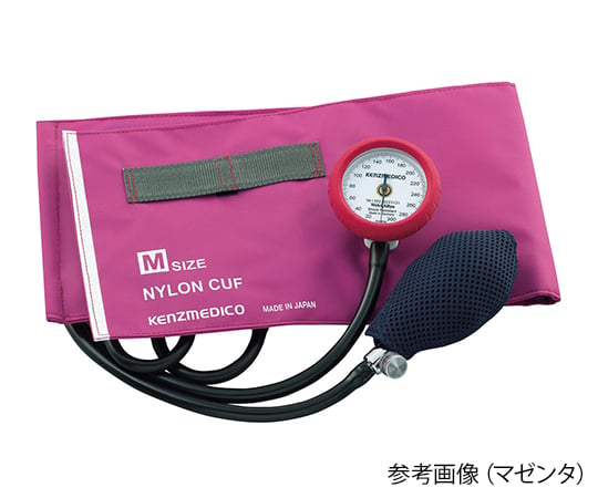 61-6869-54 Ｎｏ．５５５ 耐衝撃性アネロイド血圧計 マゼンタ 標準型 