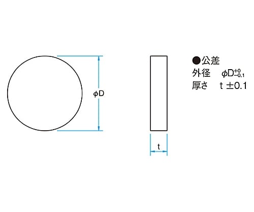 61-6929-98 赤外用窓板(無水合成石英) φ30mm 厚さ5mm OPNQ-30C05-P