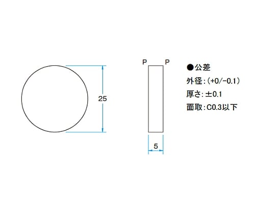 61-6949-26 ノッチフィルター カット波長1064nm NF-25C05-80-1064