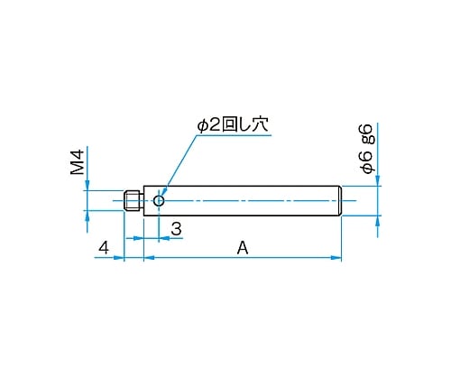 61-6964-75 ロッド φ6mm A30mm RO-6-30