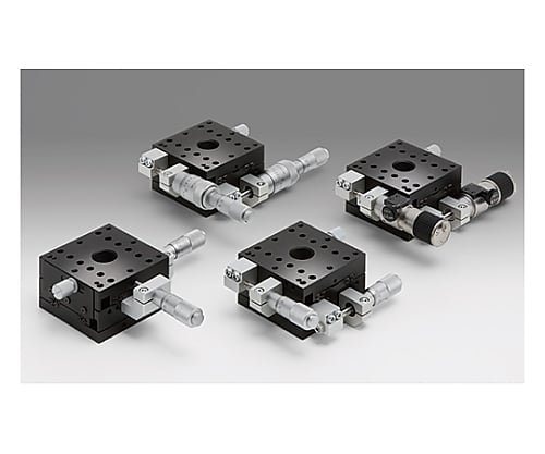 XY軸アルミクロスローラステージ　移動量/1回転粗動：0.5mm　微動：0.025mm　