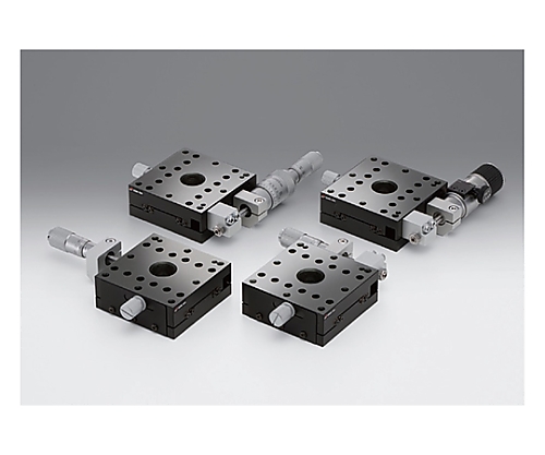 X軸アルミクロスローラステージ-M6-　移動量/1回転粗動：0.25mm　微動：0.005mm