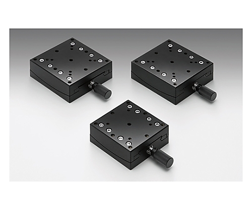 α軸ネジ式V溝ゴニオステージ　ステージサイズ60mm　75±0.1mm